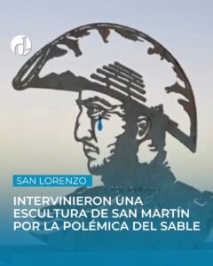 ???? En medio de la polémica por el Sable Corvo que perteneció a San Martín, un artista intervino .jpg