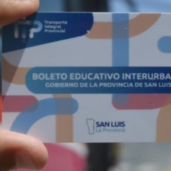 San Luis continúa con la entrega del Boleto Educativo Interurbano para estudiantes y docentes